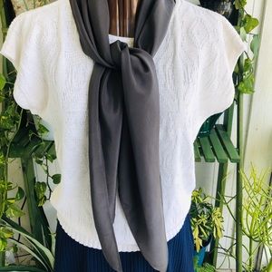 Grey Silky Scarf